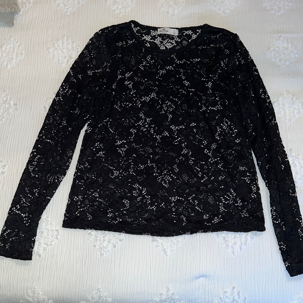 Hollister lace long sleeve top